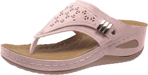 Orthopedic Sandals for Women Arch Support Wedge Flip Flops Summer 2025 Comfortable Dressy Casual Beach Slippers