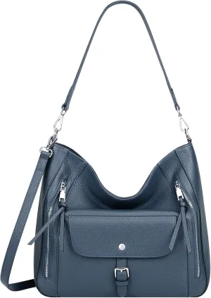Over Earth Genuine Leather Hobo Bags for Women Soft Large Shoulder Handbags Ladies Classic Work Purses and Handbags