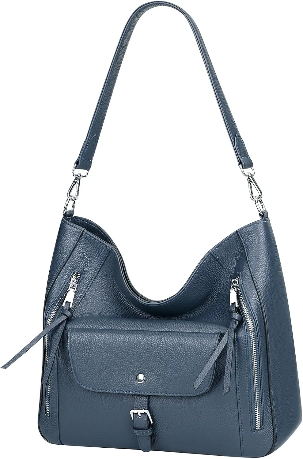 Over Earth Genuine Leather Hobo Bags for Women Soft Large Shoulder Handbags Ladies Classic Work Purses and Handbags