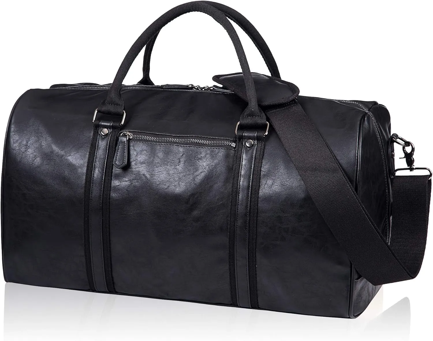Oversized Duffle Travel Bag Waterproof Leather Weekend Bag Large Carry On Large Carry On Hangbag for Mens or Women