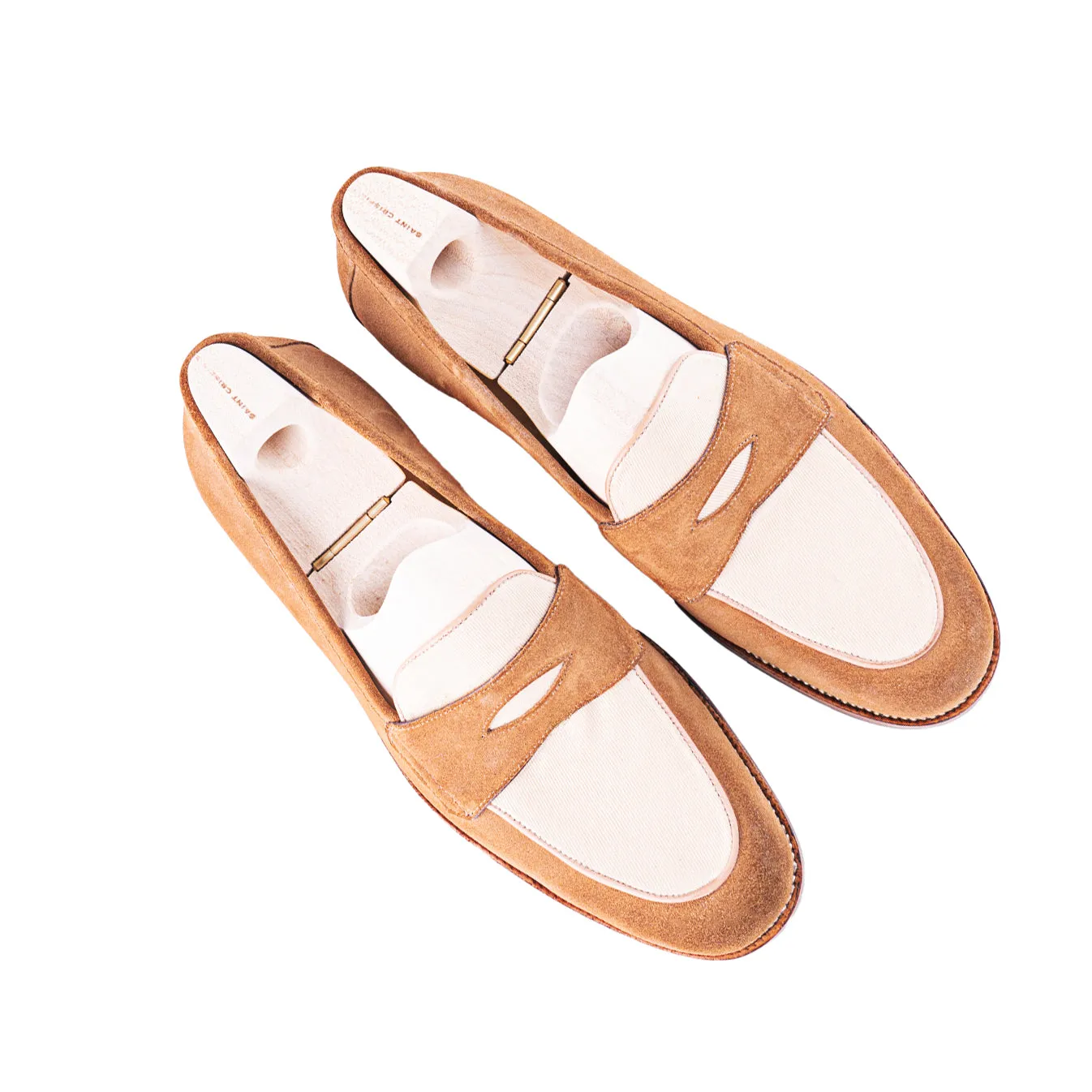 Piccadilly loafer - Spector in light brown and white