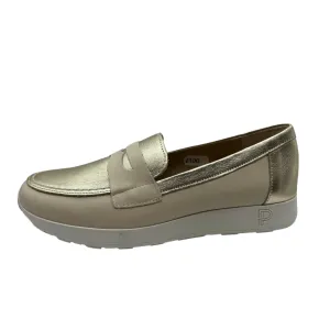 Pitillos Gold and Cream Loafer