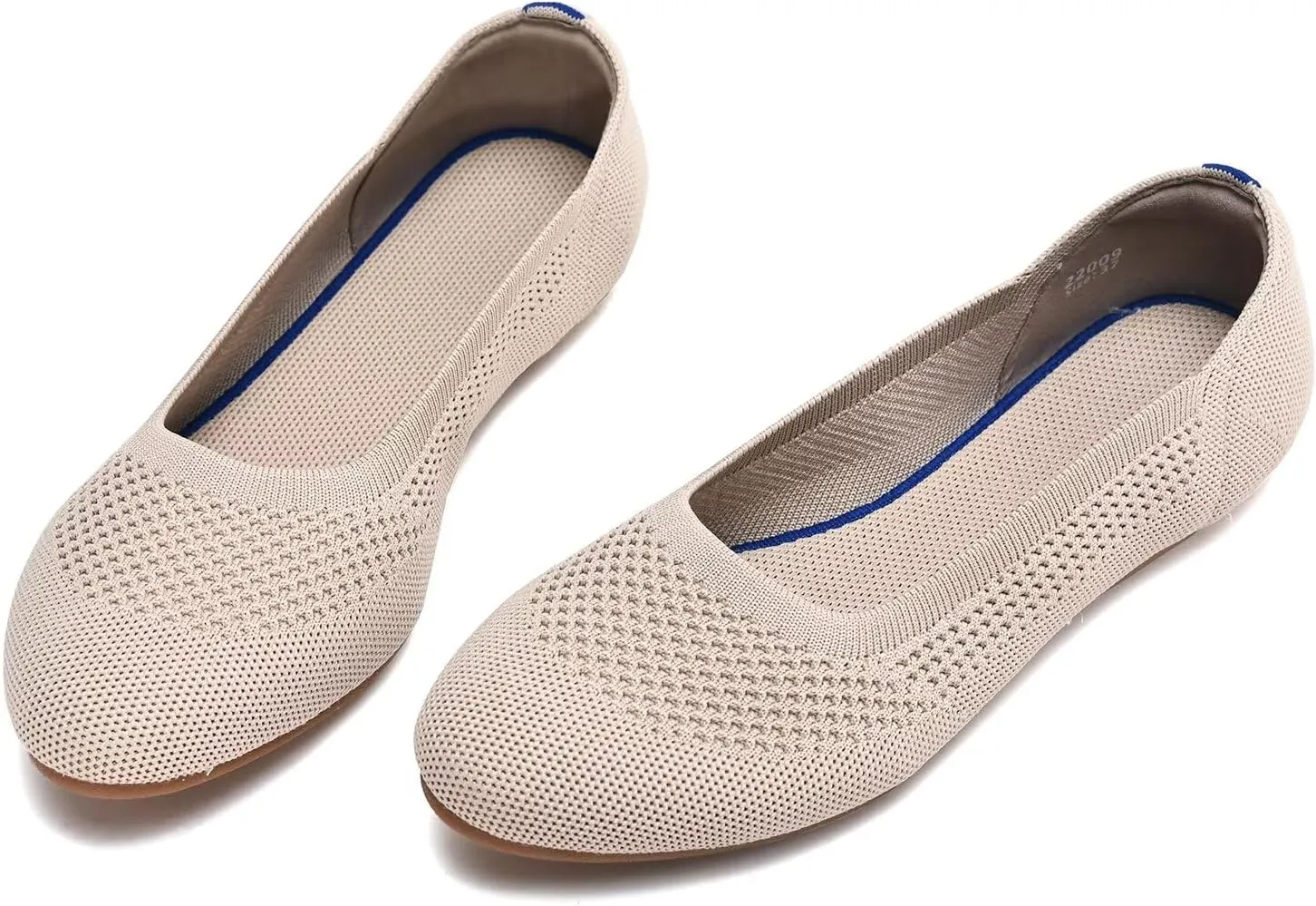 poemlady Women’s Ballet Flat Dress Knit Round Toe Slip On Ballerina Walking Shoes for Womam Casual Comfort Soft
