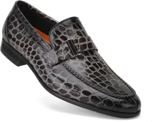 Premium Dress Shoes for Men, Classic Alligator Printed Business Leather Dress Slip on Loafer Shoes for Mens