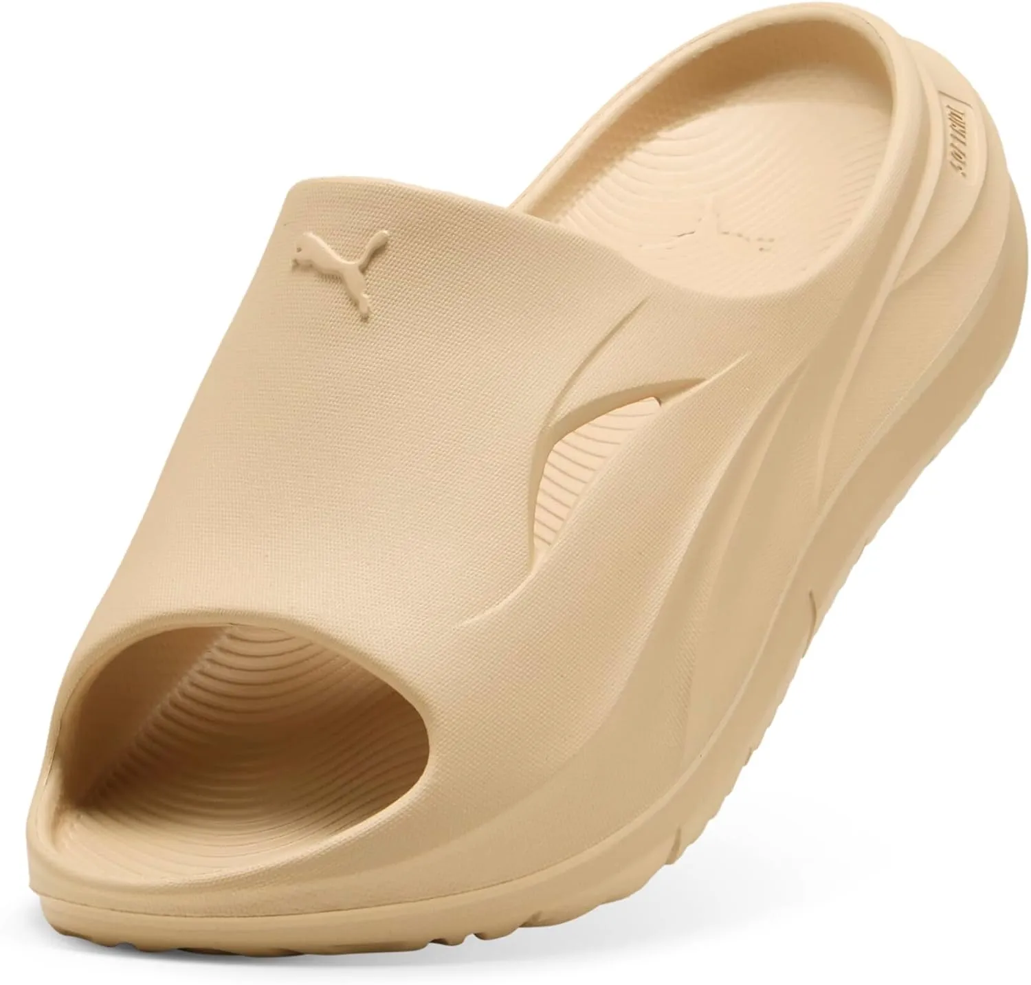 PUMA Men's Softride ZeroG Slide Sandals, Light Sand, 9