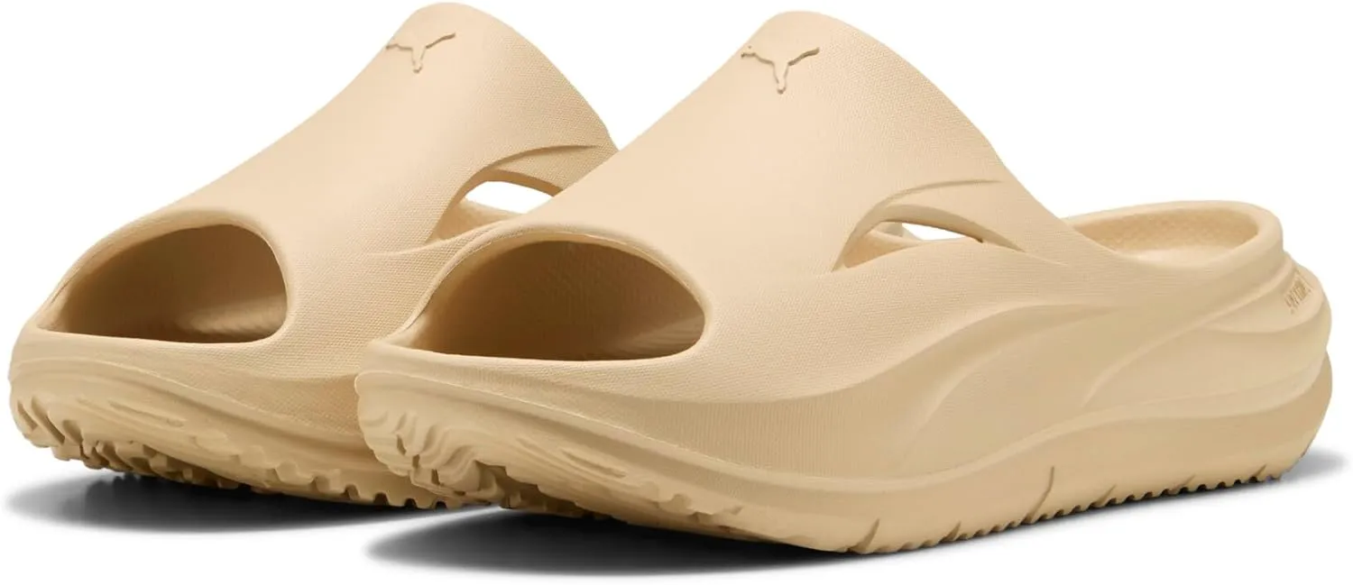 PUMA Men's Softride ZeroG Slide Sandals, Light Sand, 9