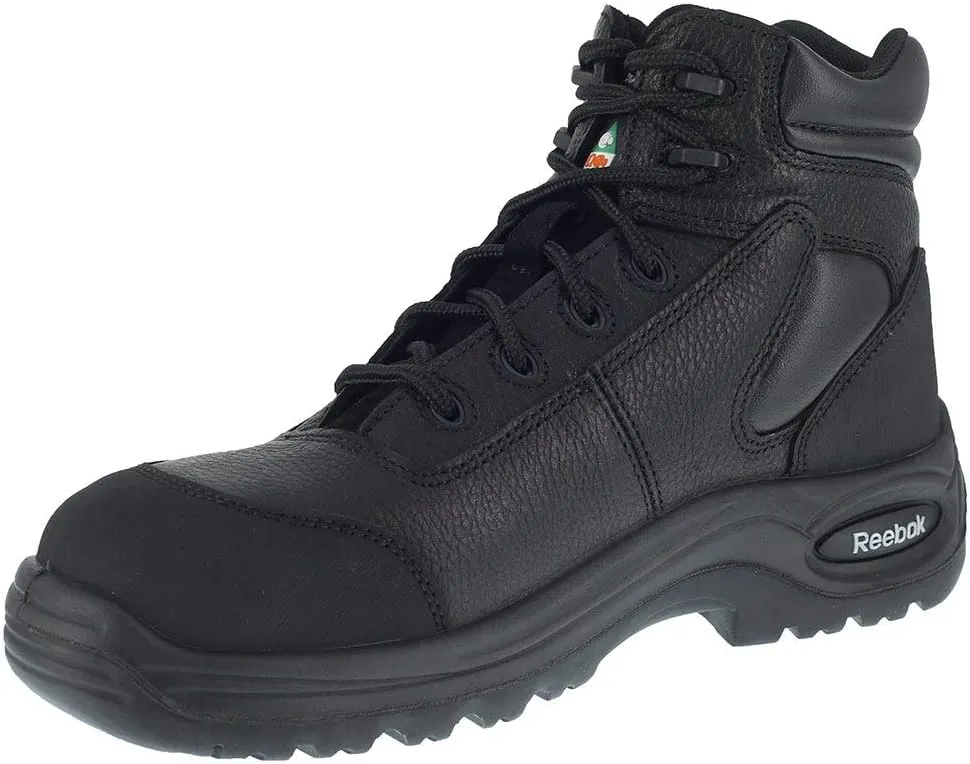 Reebok Work Men's RB6765 Trainex Safety Composite Toe 6" Waterproof Sport Boot Black Work