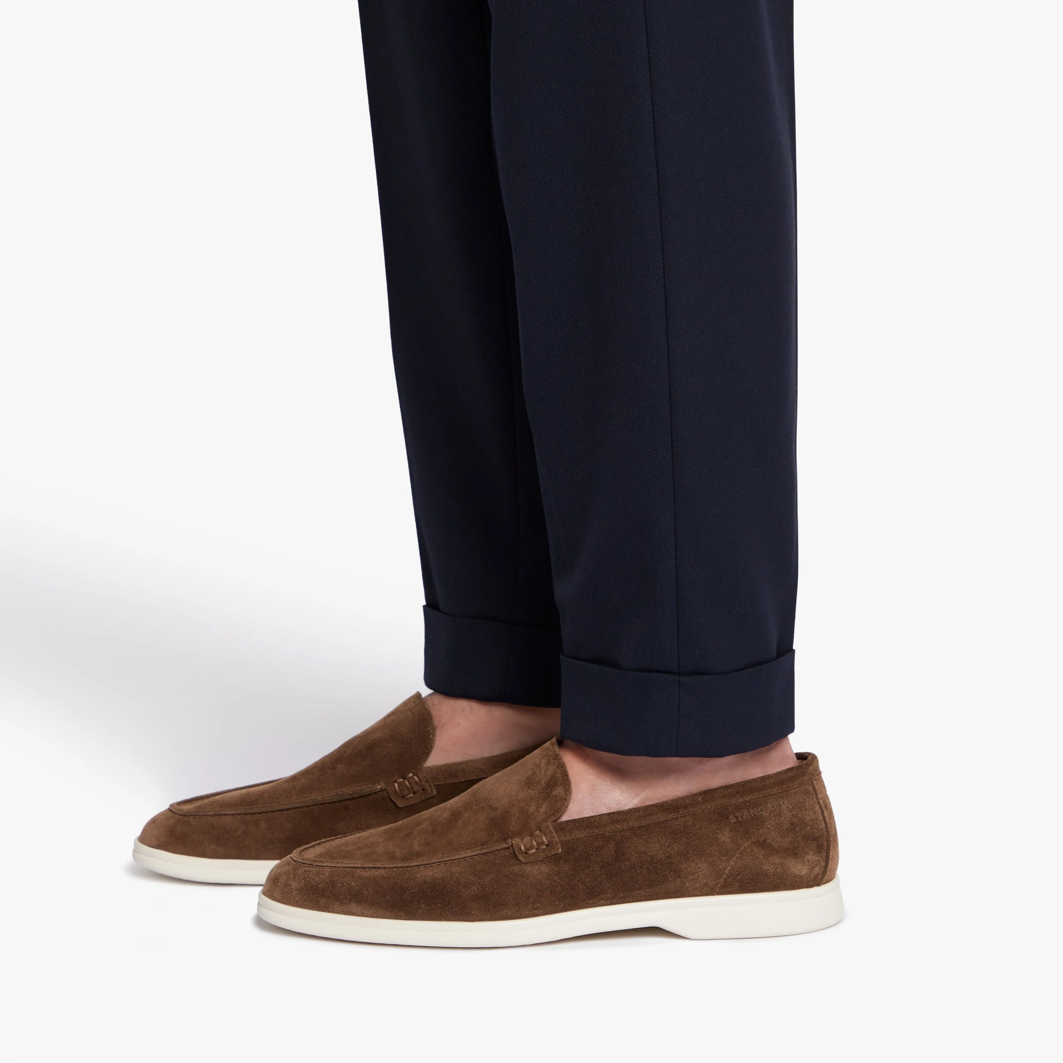 Relaxed Loafer Tobacco Suede Mens