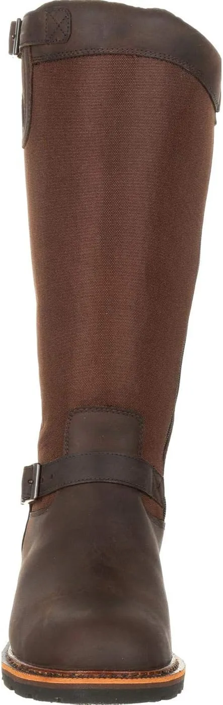 ROCKY Mens Great Falls Snakebite16 Inch Waterproof Zippered Casual Boots Over the Knee - Brown