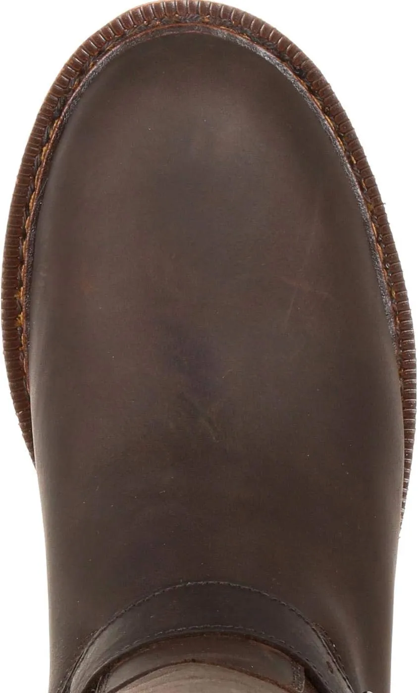 ROCKY Mens Great Falls Snakebite16 Inch Waterproof Zippered Casual Boots Over the Knee - Brown