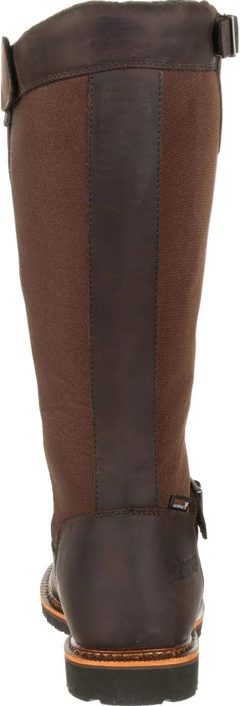 ROCKY Mens Great Falls Snakebite16 Inch Waterproof Zippered Casual Boots Over the Knee - Brown