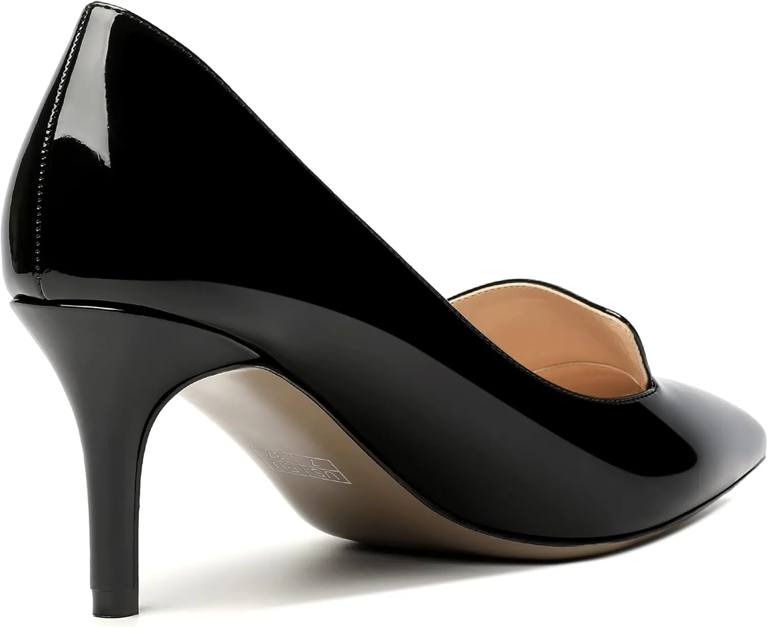 ROSERWISH Womens Patent Pointed Toe Fashion Party Slip On Office Stiletto High Heel Pumps Dress Shoes 2.5 Inch
