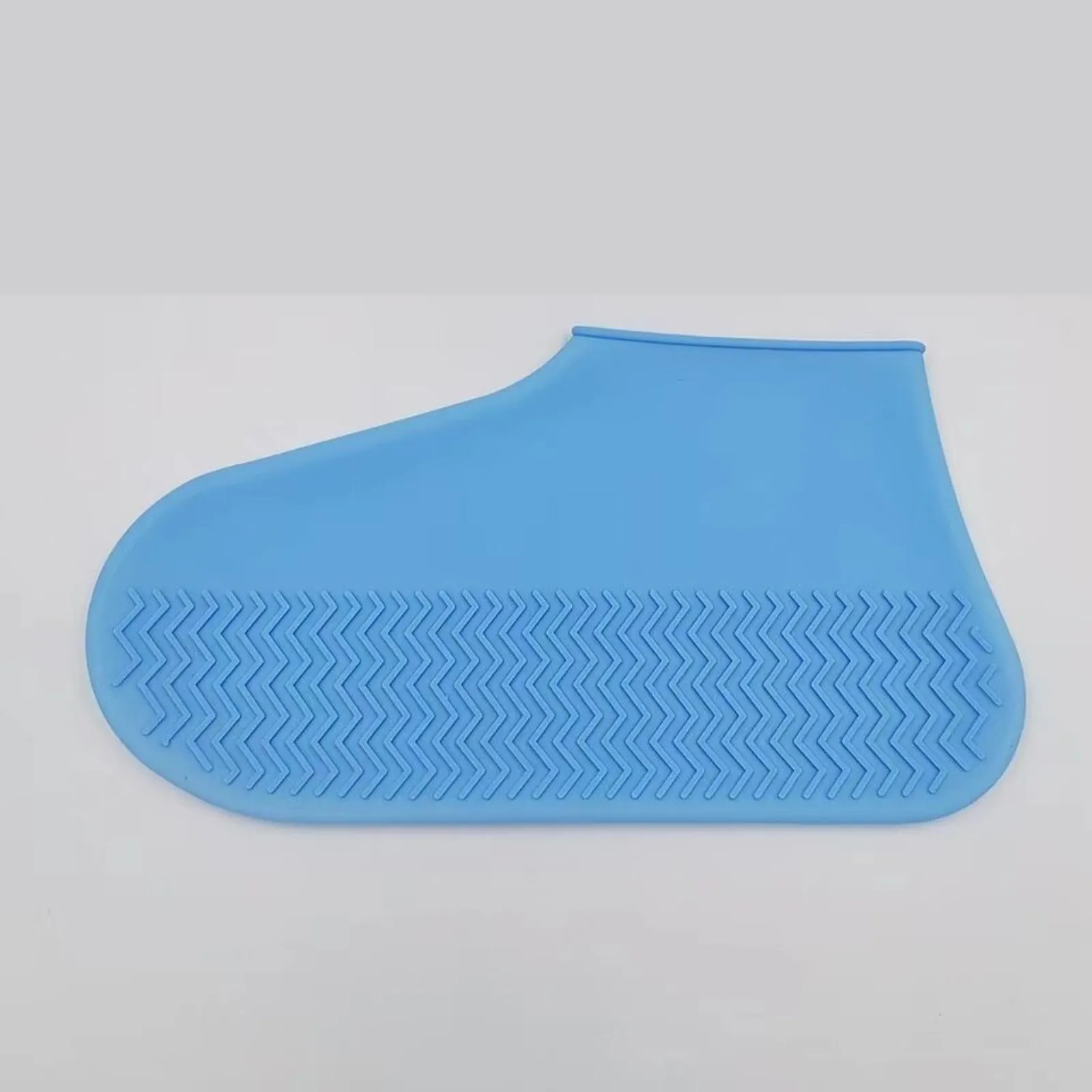 RUBBER Foot Large Non Slip Rain Water SHOE COVER WATERPROOF Silicone Blue
