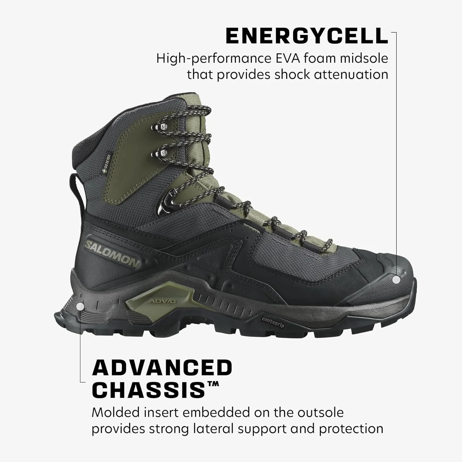 Salomon Men’s Quest Element Gore-Tex, Waterproof Neutral Leather Hiking Boots