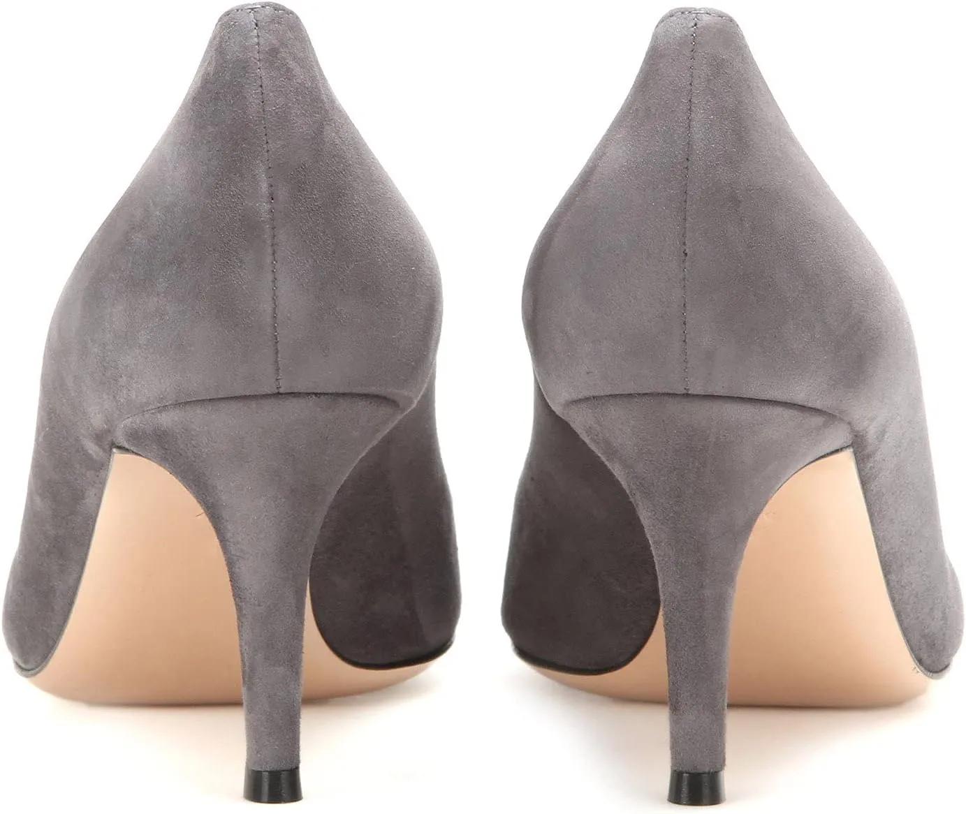 SAMMITOP Women's 6.5cm Classic Kitten Heel Pumps Pointed Toe Mid Heel Dress Shoes
