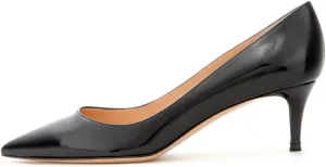 SAMMITOP Women's 6.5cm Classic Kitten Heel Pumps Pointed Toe Mid Heel Dress Shoes