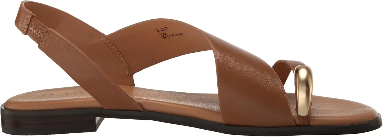 Sanctuary Women's Suave Ring Sandal-Open Toe Slip-On, Comfortable Cushioned Footbed, Stylish Casual Summer Footwear