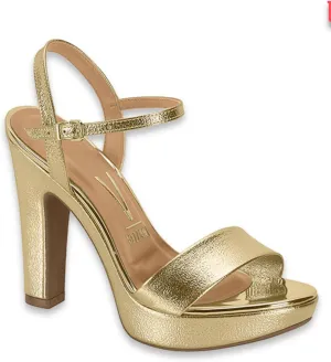 Sandalias Doradas para Mujer Tacones Altos Golden Sandals for Women High Heels