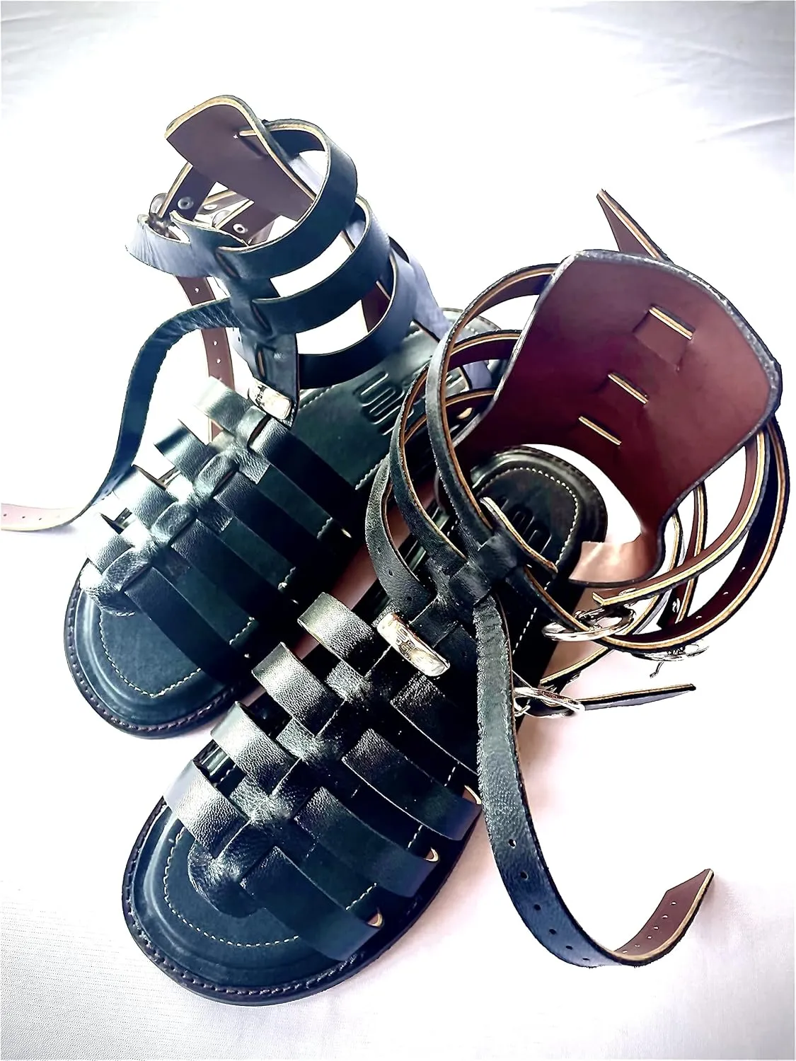 Sandals handcrafted model Ares in goatskin for men made to measure in different colors and sizes (21)