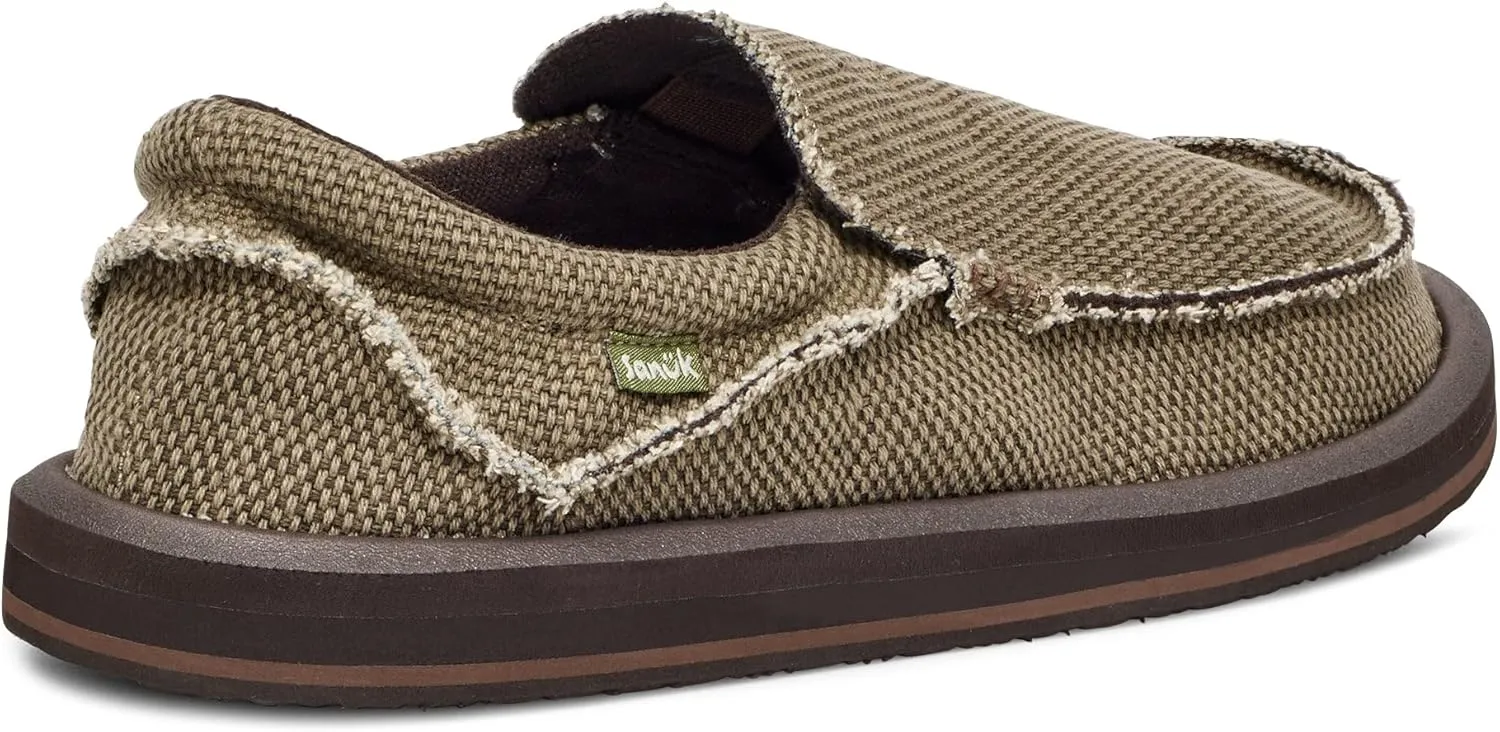 Sanuk Mens Chiba Loafers for Men | Mens Shoes | Slip On Shoes for Men | Men's Slip-on Loafers | Comfort Foam Footbed