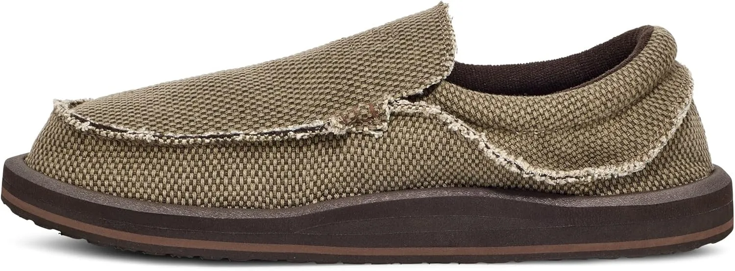 Sanuk Mens Chiba Loafers for Men | Mens Shoes | Slip On Shoes for Men | Men's Slip-on Loafers | Comfort Foam Footbed