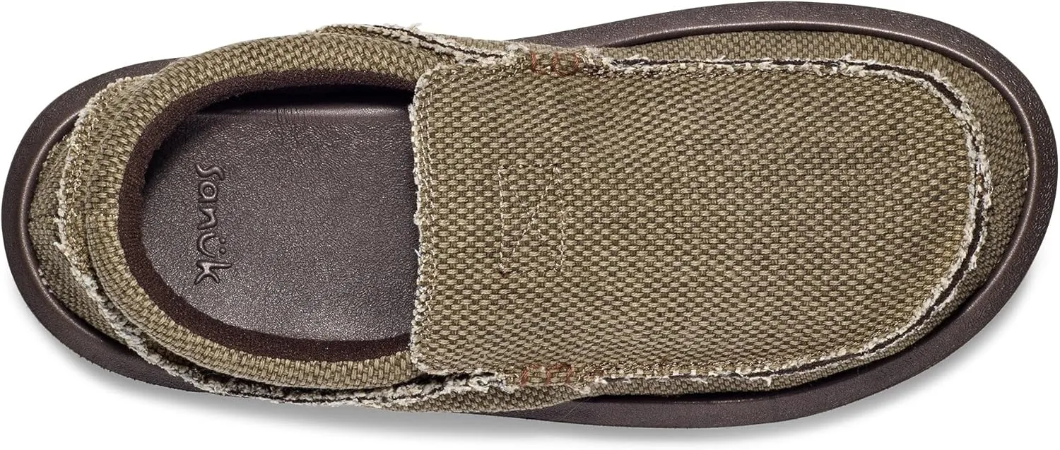 Sanuk Mens Chiba Loafers for Men | Mens Shoes | Slip On Shoes for Men | Men's Slip-on Loafers | Comfort Foam Footbed