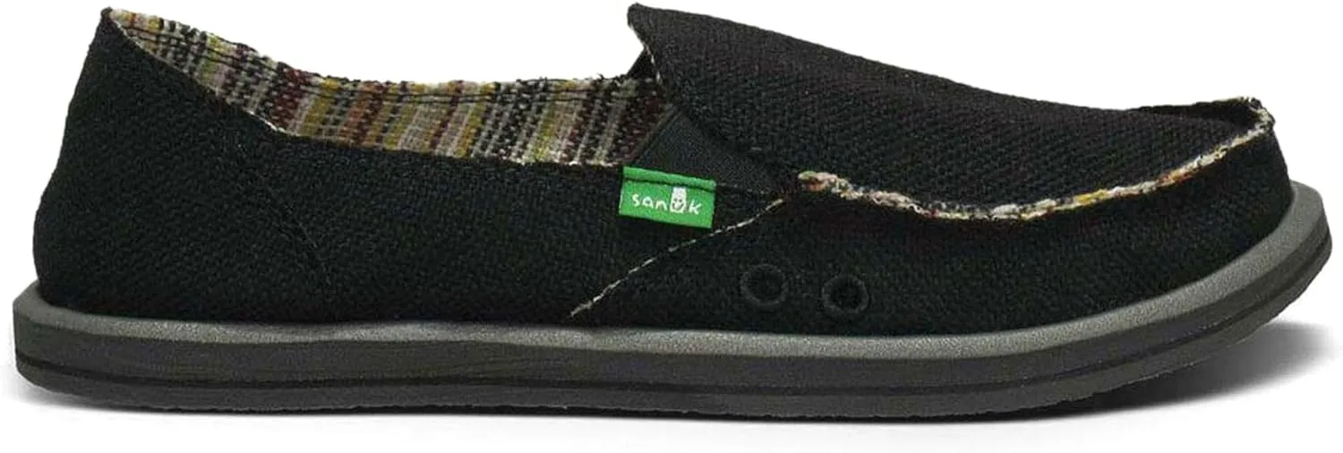 Sanuk Womens Donna Hemp Loafer, Adult