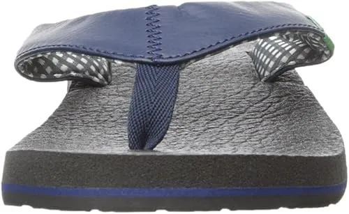 Sanuk Yoga Mat Women's Comfortable, Lightweight, Flexible & Durable Flip Flop, Navy