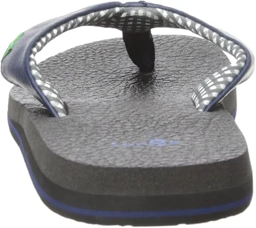 Sanuk Yoga Mat Women's Comfortable, Lightweight, Flexible & Durable Flip Flop, Navy