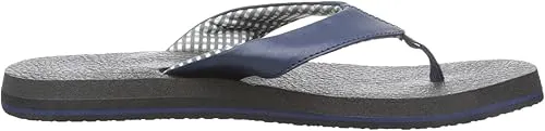 Sanuk Yoga Mat Women's Comfortable, Lightweight, Flexible & Durable Flip Flop, Navy