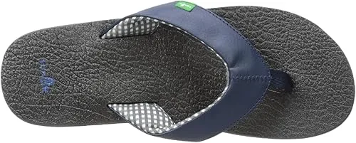 Sanuk Yoga Mat Women's Comfortable, Lightweight, Flexible & Durable Flip Flop, Navy