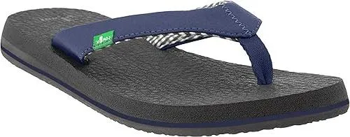 Sanuk Yoga Mat Women's Comfortable, Lightweight, Flexible & Durable Flip Flop, Navy