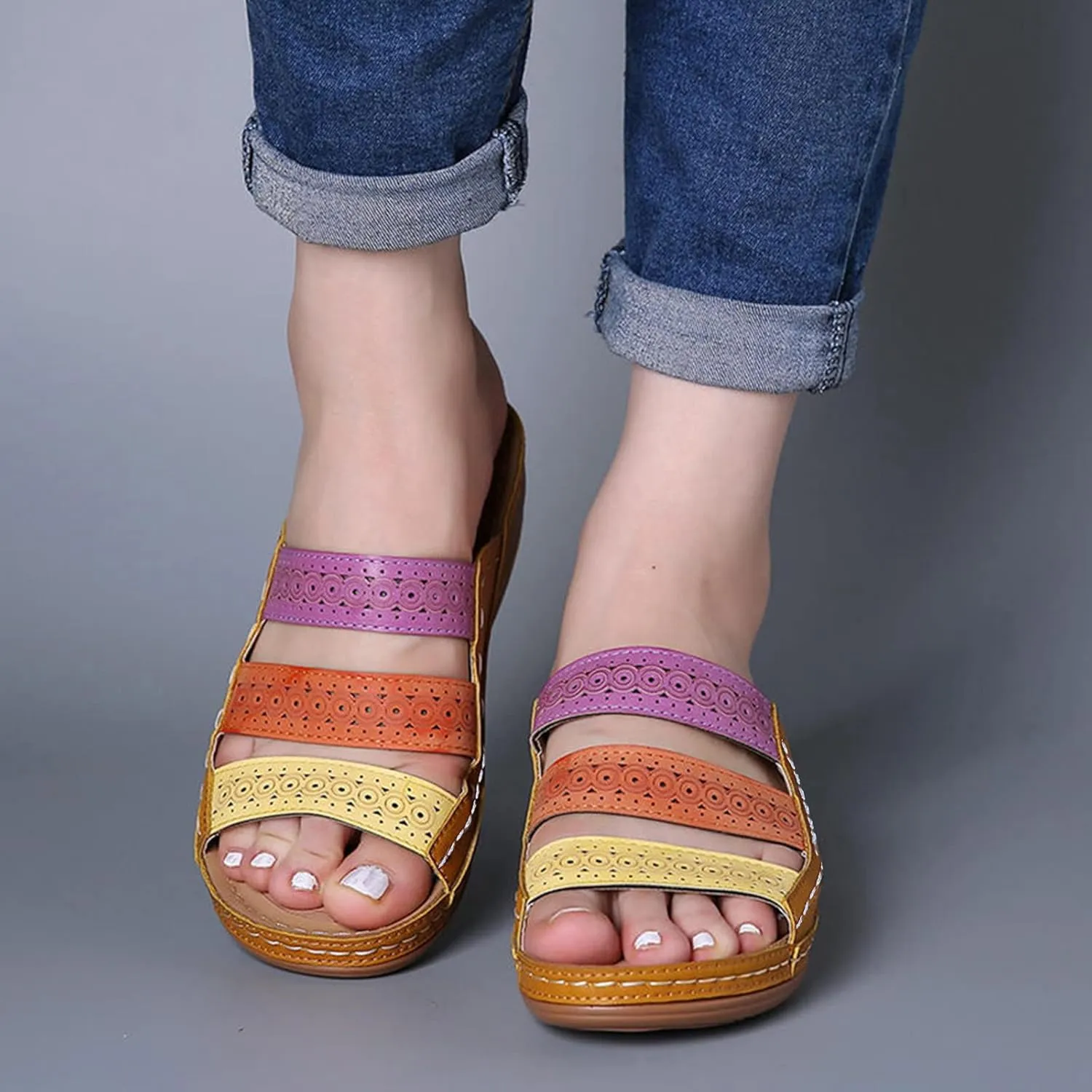 SBGMoSJ Diabetic Shoes for Women Wide Width Dress Orthopedic Working Shoes Woman Heeled Comfort Sandals Plantar Fasciitis Sandals Black Chunky Heels Open Toe Heels