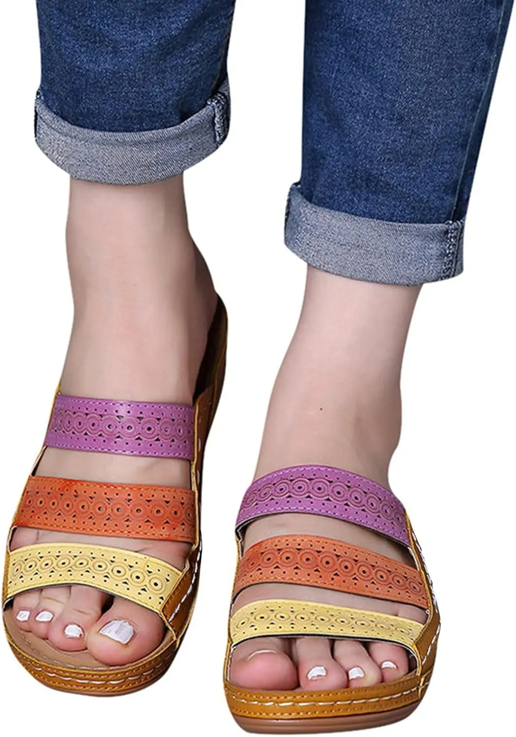 SBGMoSJ Diabetic Shoes for Women Wide Width Dress Orthopedic Working Shoes Woman Heeled Comfort Sandals Plantar Fasciitis Sandals Black Chunky Heels Open Toe Heels