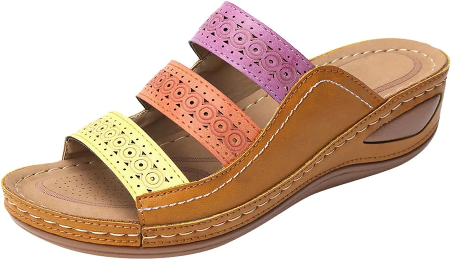 SBGMoSJ Diabetic Shoes for Women Wide Width Dress Orthopedic Working Shoes Woman Heeled Comfort Sandals Plantar Fasciitis Sandals Black Chunky Heels Open Toe Heels