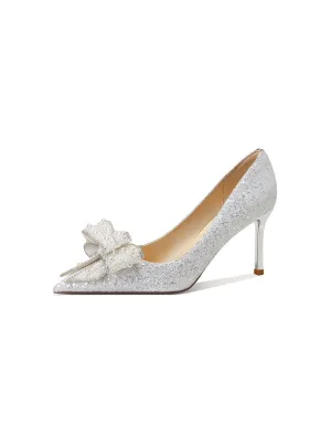 Sequin Pointed High-heeled Stiletto Shoes