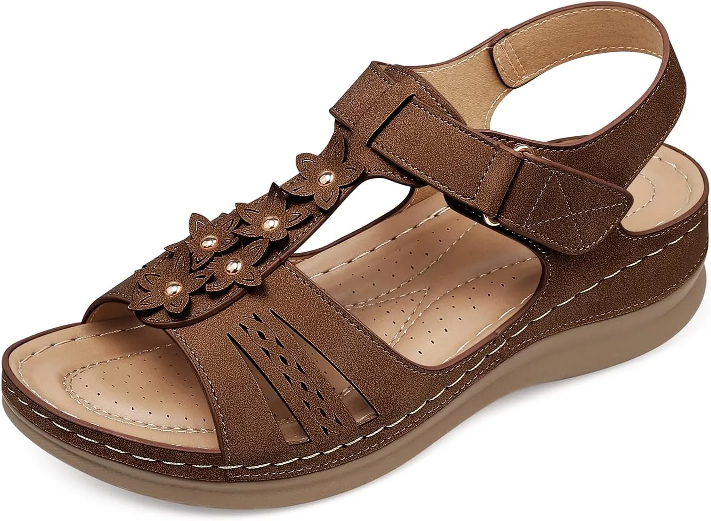 SHIBEVER Wedge Sandals for Women Dressy: Comfortable Summer Platform Casual Dress Women Sandal