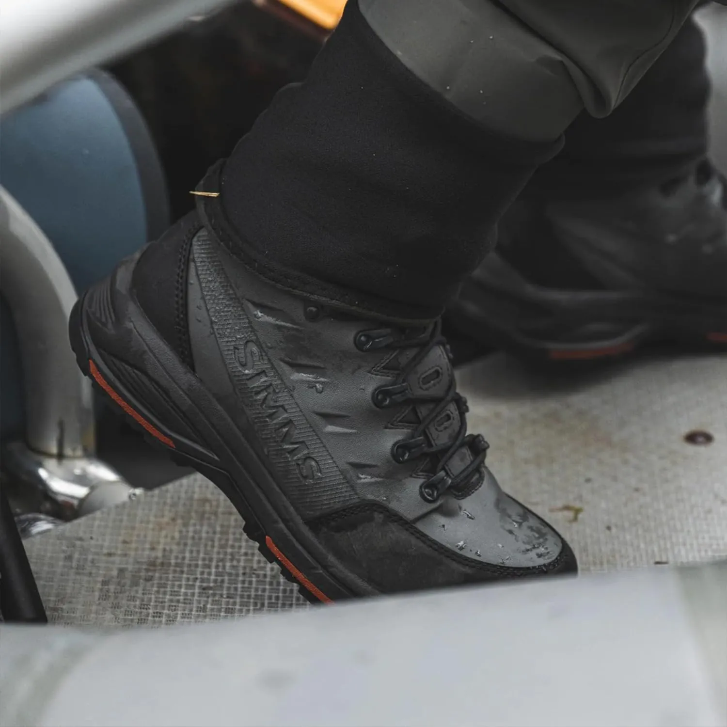 Simms Freestone Wading Boots for Men - Rugged Rubber Sole Fishing Shoes with Traction Control and Time-Tested Durability