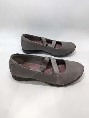 Skechers Dark Grey Relaxed Fit Air-Cooled Memory Foam 2 Strap Flat