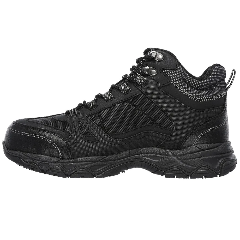 Skechers Ledom Waterproof Safety Steel Toe Cap Boots 77147EC BLK