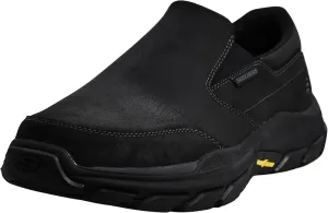 Skechers Men's Respected-Calum Goodyear Rubber Low Profile Leather Slip on with Twin Gore Loafer
