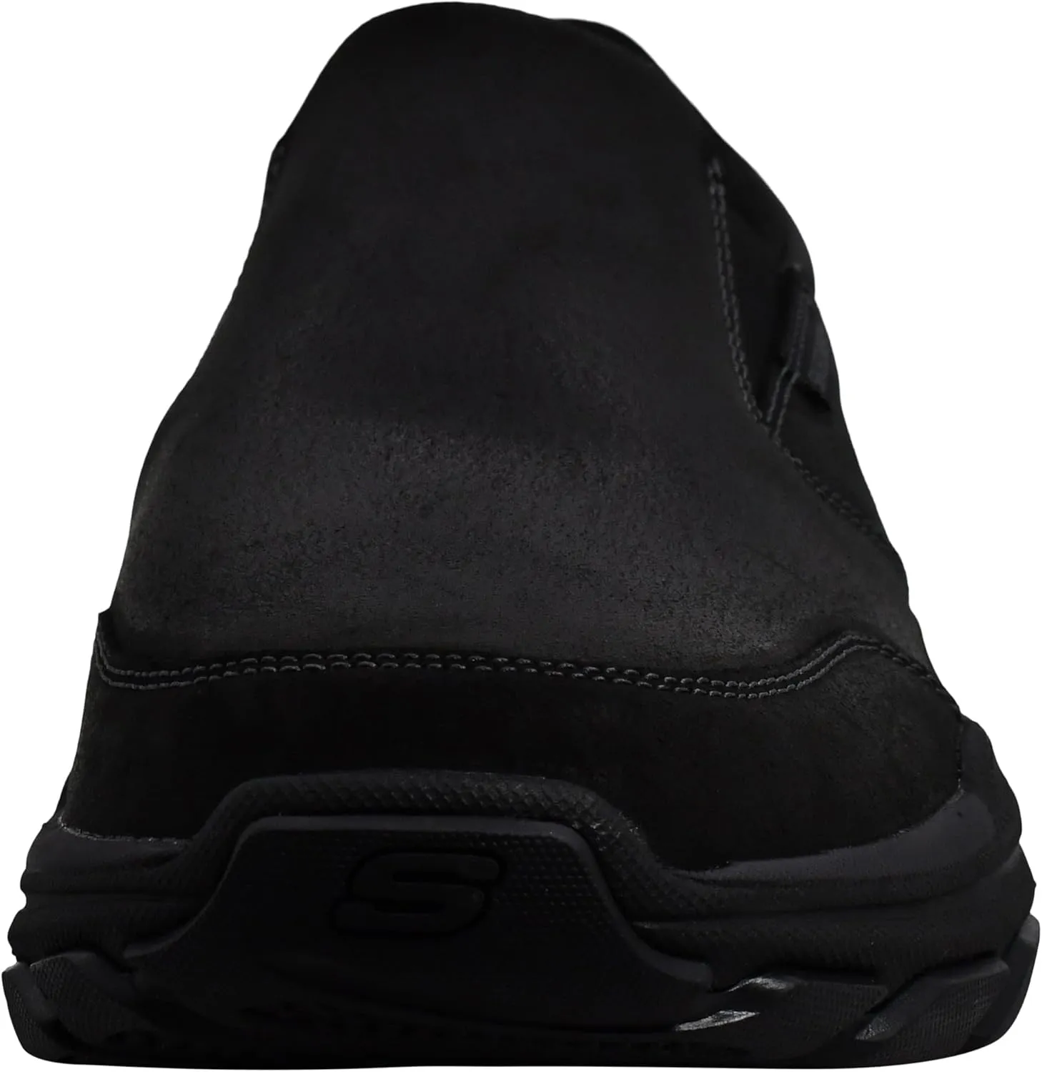 Skechers Men's Respected-Calum Goodyear Rubber Low Profile Leather Slip on with Twin Gore Loafer