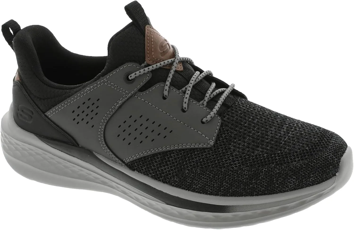 Skechers Men's Slade-Breyer 210892 Knitted Mesh Bungee Lace W/Quarter Cage Slip On