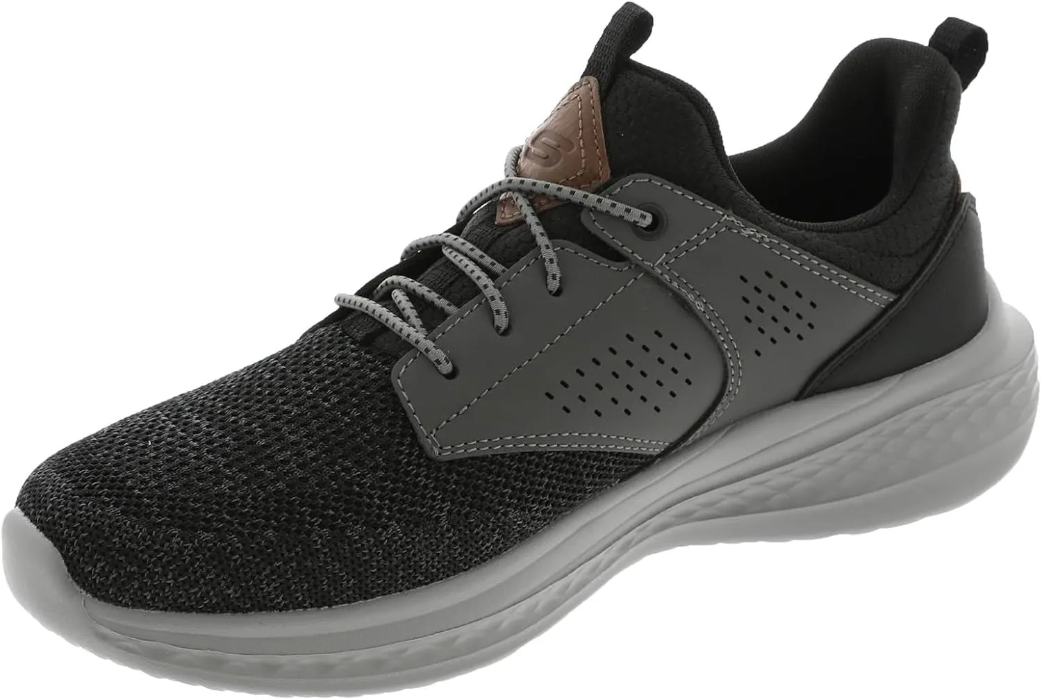 Skechers Men's Slade-Breyer 210892 Knitted Mesh Bungee Lace W/Quarter Cage Slip On