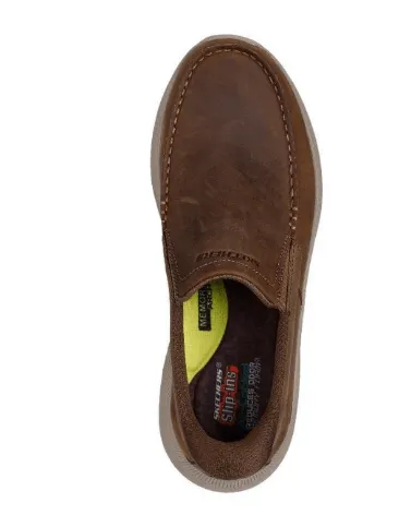 Skechers Mens Slip-In Relaxed Fit Polard Shoe - Extra Wide Fit