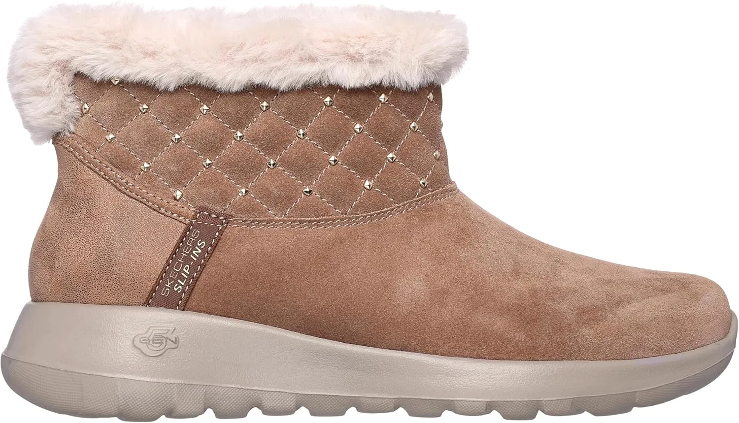 Skechers Women's Hands Free Slip-ins On-The-go Joy-Cozy Shimmer Ankle Boot