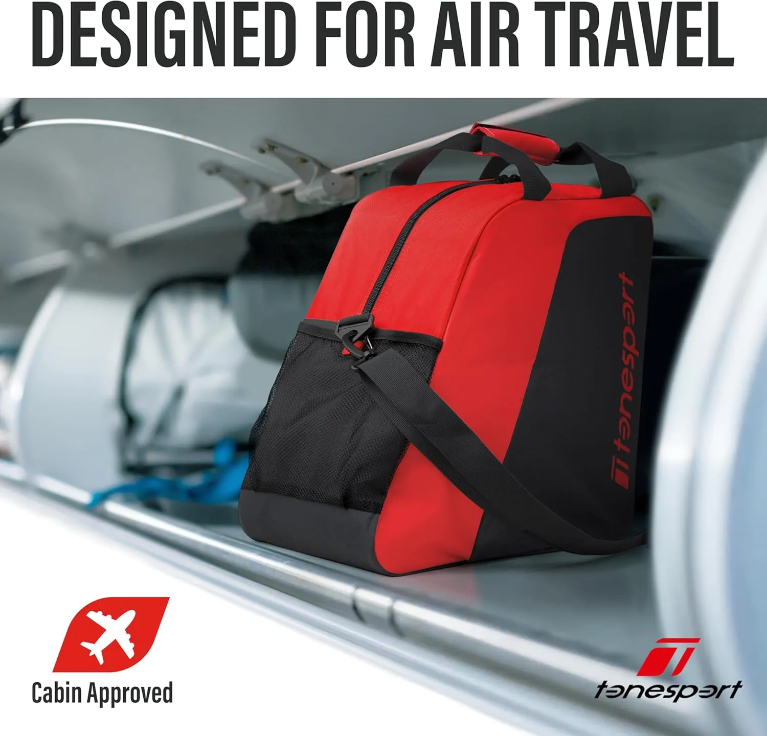 Ski Bag and Boot Bag Combo - Ski Bags for Air Travel - Unpadded Snow Ski Bags - For Skis Up to 180cm