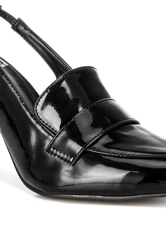 Sleek Allure Slingback Loafer Sandals