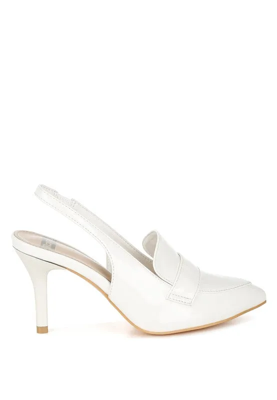 Sleek Allure Slingback Loafer Sandals