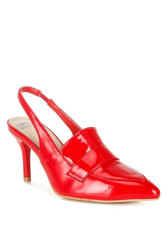 Sleek Allure Slingback Loafer Sandals